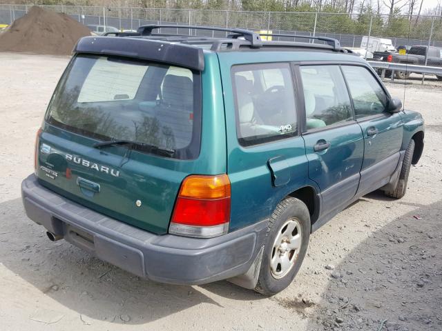 JF1SF635XYH727604 - 2000 SUBARU FORESTER L GREEN photo 4