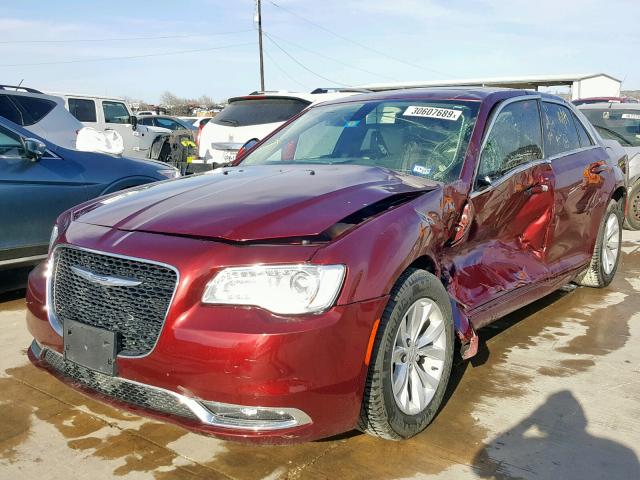 2C3CCAAG9GH161432 - 2016 CHRYSLER 300 LIMITE MAROON photo 2