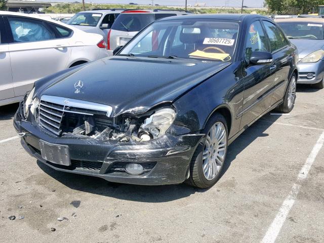 WDBUF72XX7B058276 - 2007 MERCEDES-BENZ E 550 BLACK photo 2