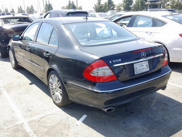 WDBUF72XX7B058276 - 2007 MERCEDES-BENZ E 550 BLACK photo 3