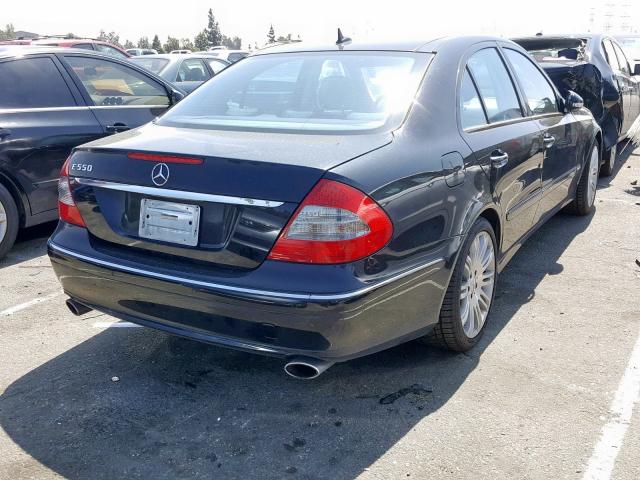 WDBUF72XX7B058276 - 2007 MERCEDES-BENZ E 550 BLACK photo 4