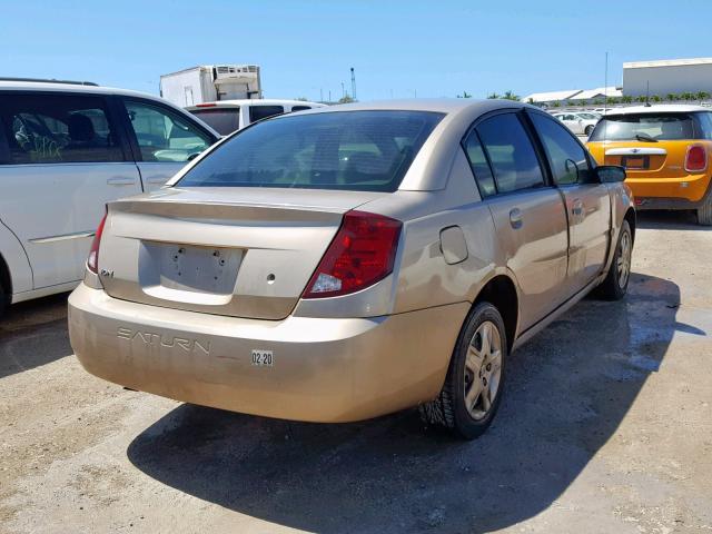 1G8AJ55F97Z138129 - 2007 SATURN ION LEVEL GOLD photo 4