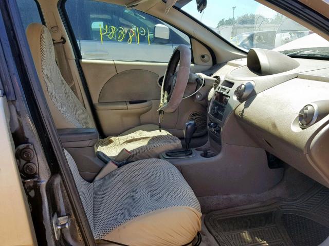 1G8AJ55F97Z138129 - 2007 SATURN ION LEVEL GOLD photo 5