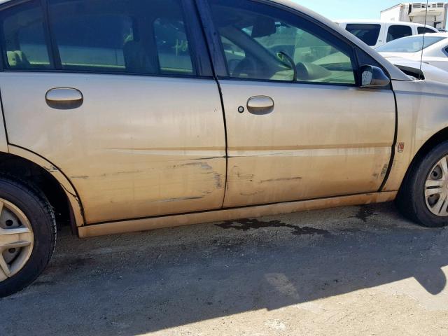 1G8AJ55F97Z138129 - 2007 SATURN ION LEVEL GOLD photo 9