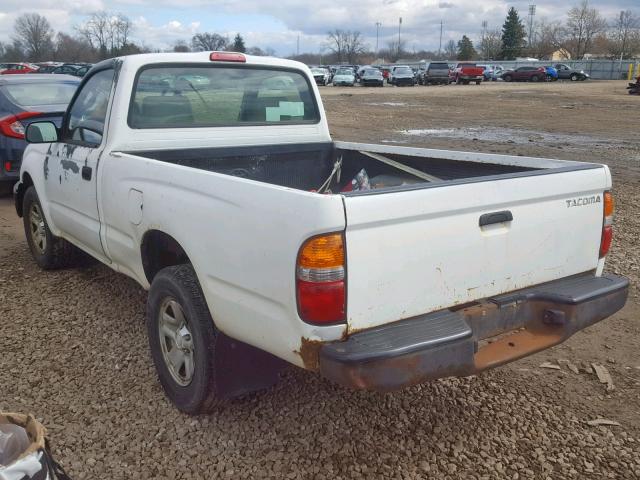 5TENL42NX4Z354658 - 2004 TOYOTA TACOMA WHITE photo 3