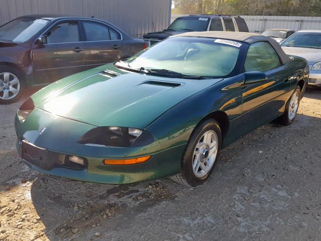 2G1FP32K9T2163439 - 1996 CHEVROLET CAMARO BAS GREEN photo 2