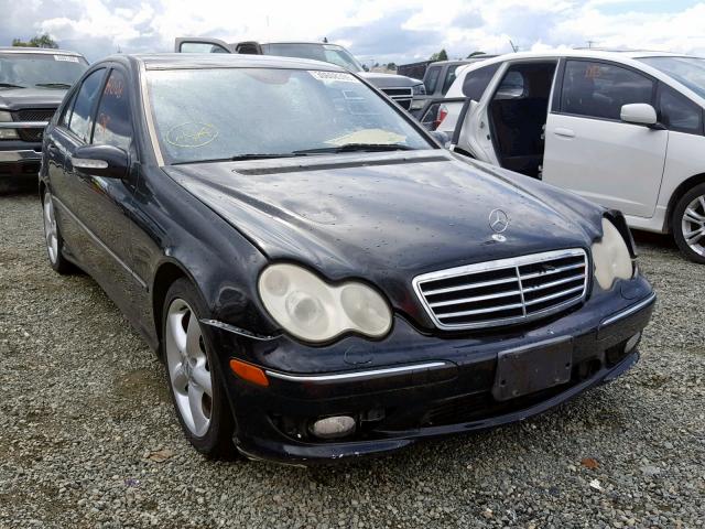 WDBRF40J15F637648 - 2005 MERCEDES-BENZ C 230K SPO BLACK photo 1