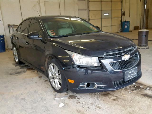 1G1PH5S90B7279131 - 2011 CHEVROLET CRUZE LTZ BLACK photo 1