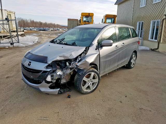 JM1CW2DL5C0101440 - 2012 MAZDA 5 GRAY photo 2