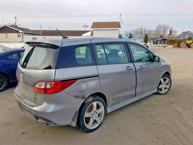 JM1CW2DL5C0101440 - 2012 MAZDA 5 GRAY photo 4