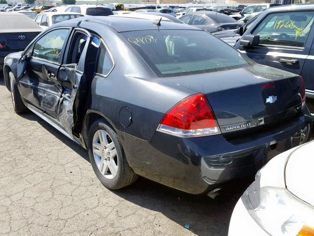 2G1WB5E32E1116714 - 2014 CHEVROLET IMPALA LIM BLACK photo 3