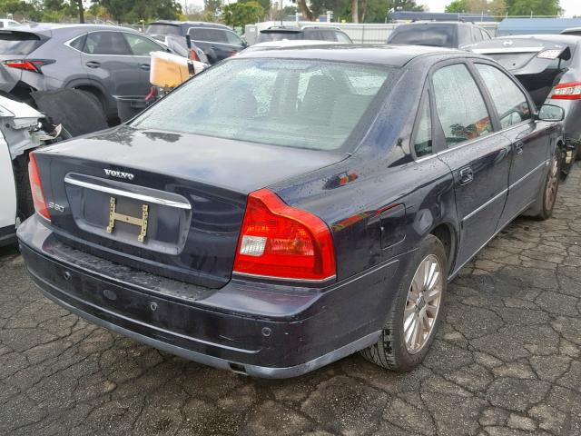 YV1TS592161445658 - 2006 VOLVO S80 2.5T BLUE photo 4