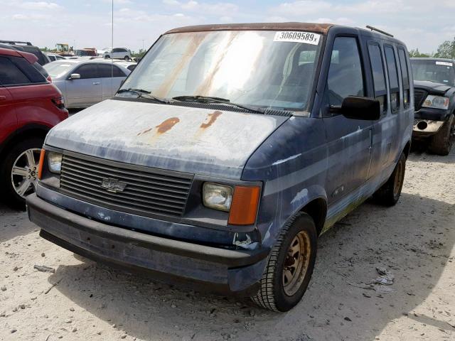 1GBDM15ZXHB249168 - 1987 CHEVROLET ASTRO BLUE photo 2