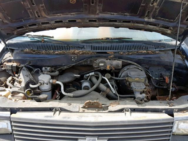 1GBDM15ZXHB249168 - 1987 CHEVROLET ASTRO BLUE photo 7