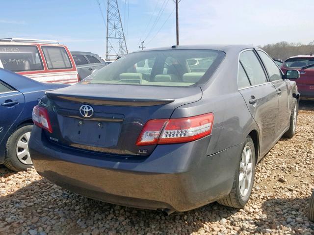 4T1BF3EK2BU599087 - 2011 TOYOTA CAMRY BASE GRAY photo 4