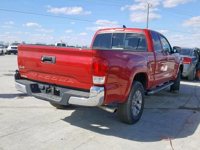 5TFSX5EN9GX042836 - 2016 TOYOTA TACOMA ACC RED photo 4