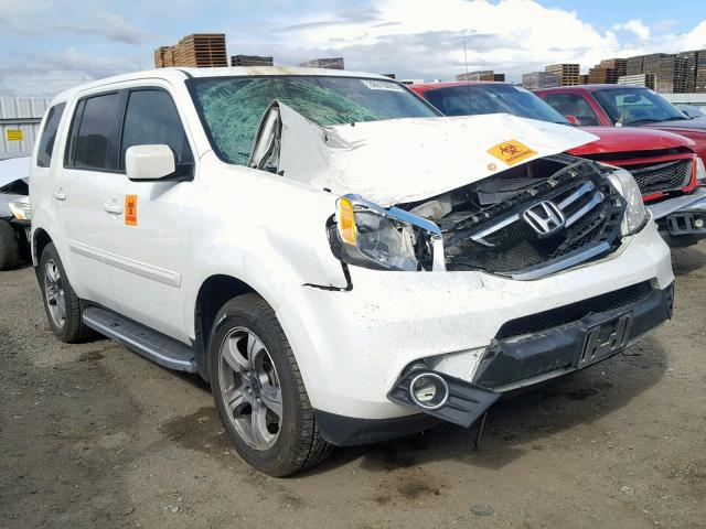 5FNYF3H32FB005146 - 2015 HONDA PILOT SE WHITE photo 1