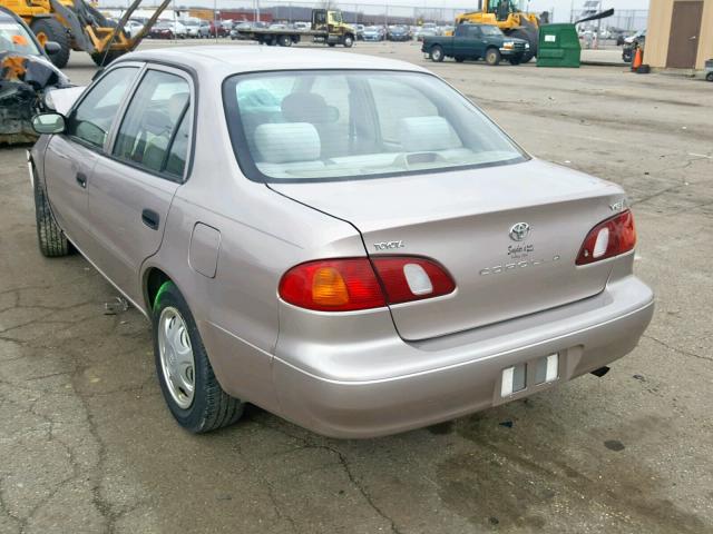 2T1BR12EXYC360309 - 2000 TOYOTA COROLLA VE BEIGE photo 3