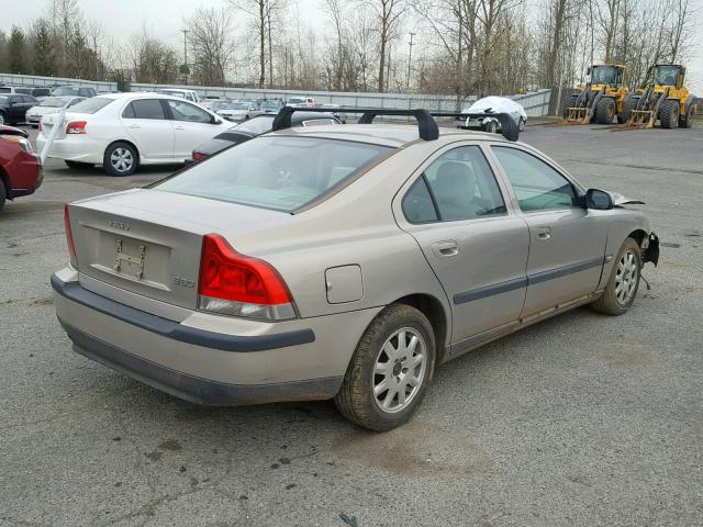 YV1RS61R212013284 - 2001 VOLVO S60 GOLD photo 4