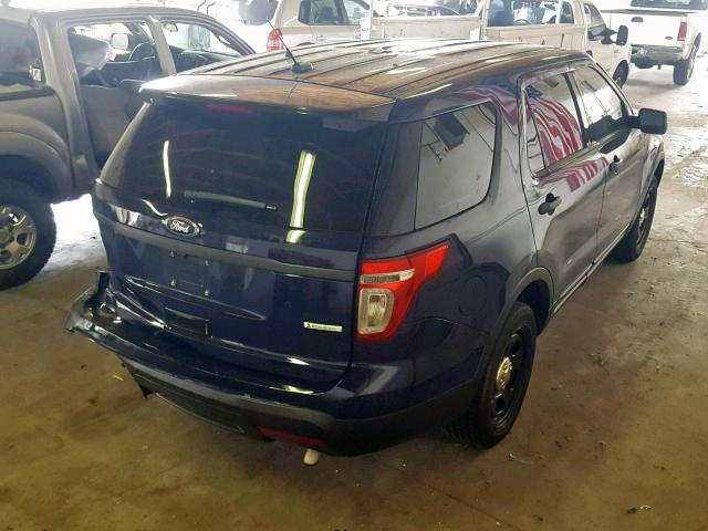 1FM5K8AT6FGB26348 - 2015 FORD EXPLORER P BLUE photo 4