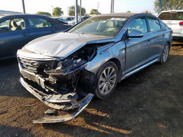 5NPE34AF5HH590623 - 2017 HYUNDAI SONATA SPORT  photo 2