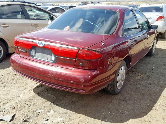 1FAFP6633YK131889 - 2000 FORD CONTOUR SE MAROON photo 4