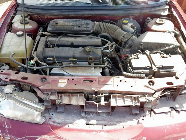 1FAFP6633YK131889 - 2000 FORD CONTOUR SE MAROON photo 7