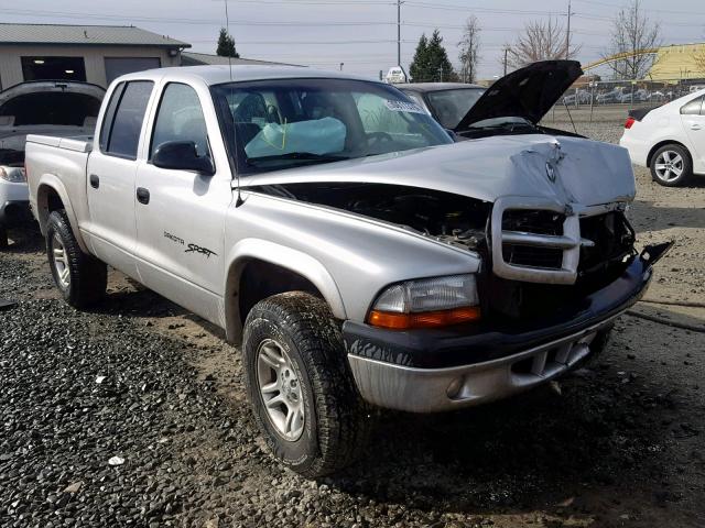 1B7HG2AN11S323354 - 2001 DODGE DAKOTA QUA SILVER photo 1