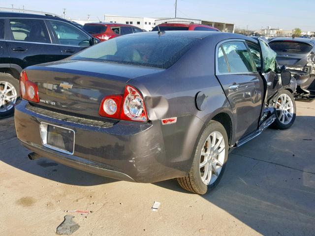 1G1ZE5EB3A4119373 - 2010 CHEVROLET MALIBU LTZ GRAY photo 4