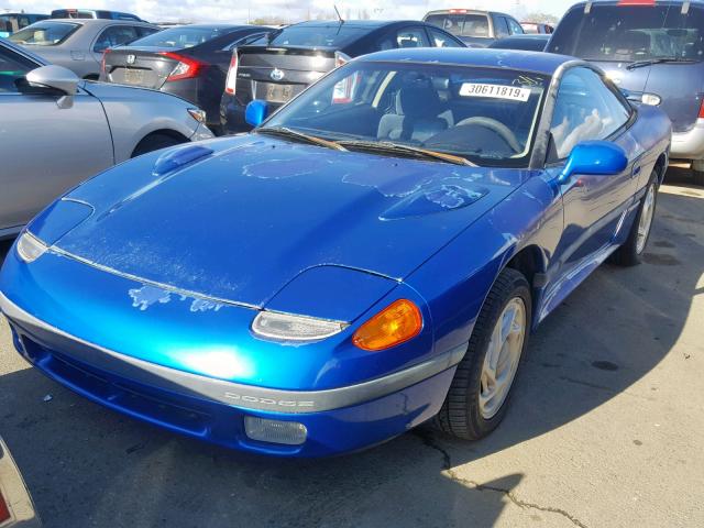 JB3XD54B6MY024601 - 1991 DODGE STEALTH ES BLUE photo 2