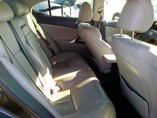 JTHBE262462002733 - 2006 LEXUS IS 350 GRAY photo 6