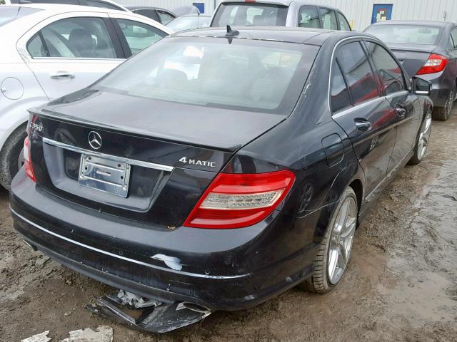 WDDGF8HB6AF433988 - 2010 MERCEDES-BENZ C 350 4MAT BLACK photo 4