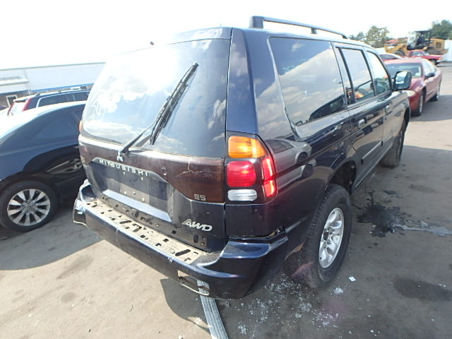 JA4MT21H82J035949 - 2002 MITSUBISHI MONTERO SP BLUE photo 4