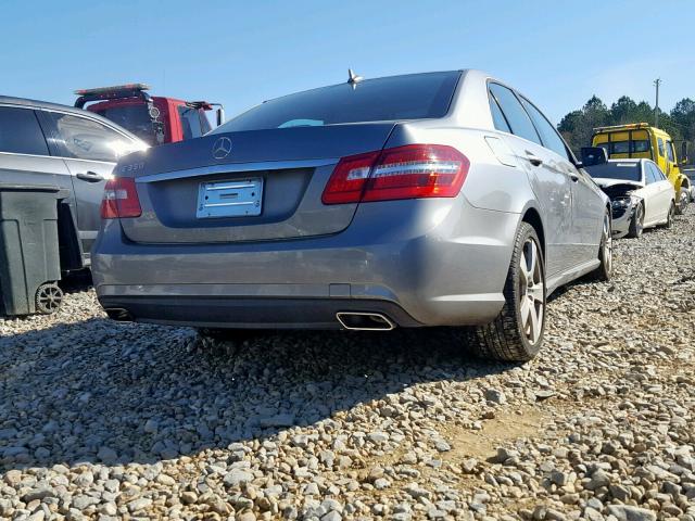 WDDHF5GB2AA207156 - 2010 MERCEDES-BENZ E 350 GRAY photo 4