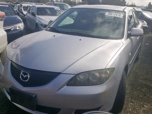 JM1BK12F641168364 - 2004 MAZDA 3 I SILVER photo 2