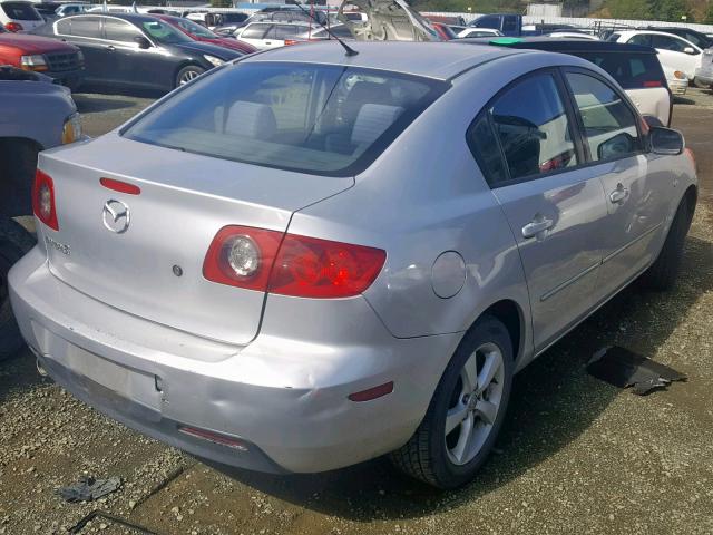 JM1BK12F641168364 - 2004 MAZDA 3 I SILVER photo 4