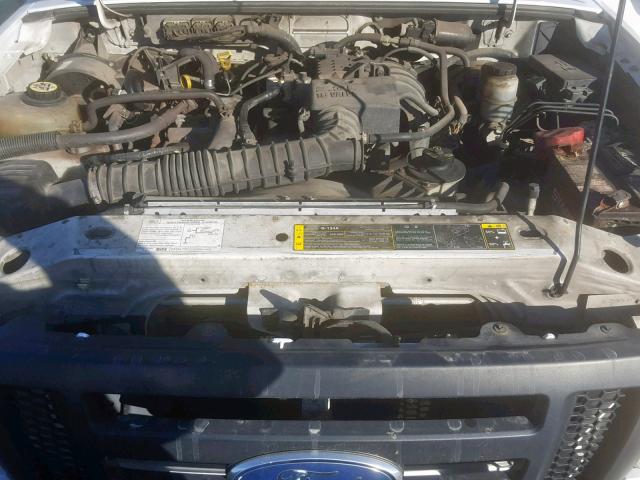 1FTYR10D77PA94056 - 2007 FORD RANGER WHITE photo 7