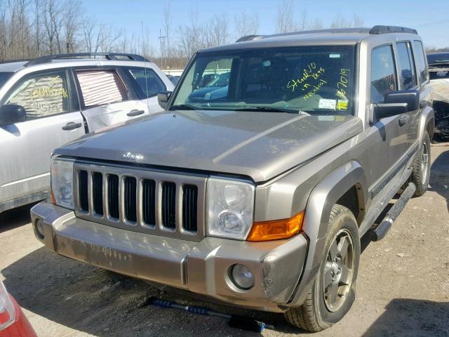 1J8HG48K26C198379 - 2006 JEEP COMMANDER GREEN photo 2