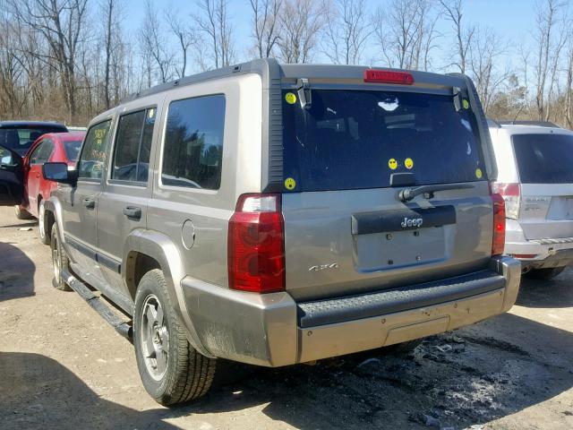 1J8HG48K26C198379 - 2006 JEEP COMMANDER GREEN photo 3