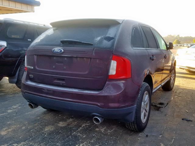 2FMDK3GC7BBA05013 - 2011 FORD EDGE SE MAROON photo 4