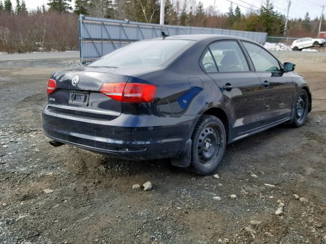 3VW2K7AJ3FM342855 - 2015 VOLKSWAGEN JETTA BASE GRAY photo 4