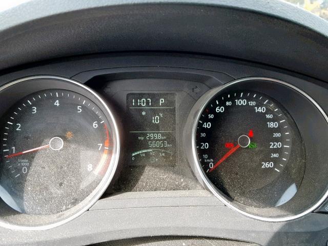 3VW2K7AJ3FM342855 - 2015 VOLKSWAGEN JETTA BASE GRAY photo 8