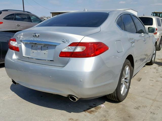 JN1BY1APXEM260427 - 2014 INFINITI Q70 3.7 SILVER photo 4