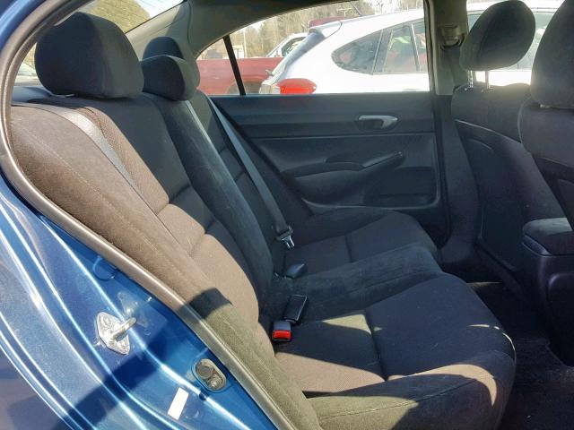 2HGFA1F67BH510290 - 2011 HONDA CIVIC LX-S 蓝色 照片 6