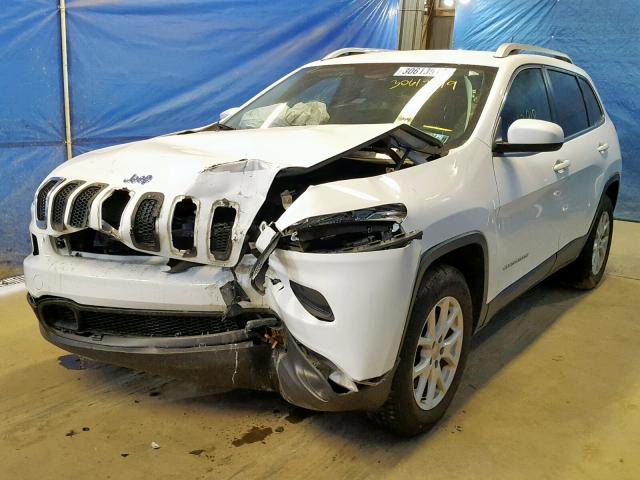 1C4PJMCB2EW107216 - 2014 JEEP CHEROKEE L WHITE photo 2