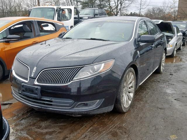 1LNHL9FT4DG604062 - 2013 LINCOLN MKS BLACK photo 2