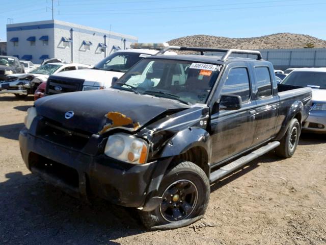 1N6ED29XX4C450116 - 2004 NISSAN FRONTIER C BLACK photo 2