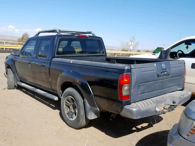 1N6ED29XX4C450116 - 2004 NISSAN FRONTIER C BLACK photo 3