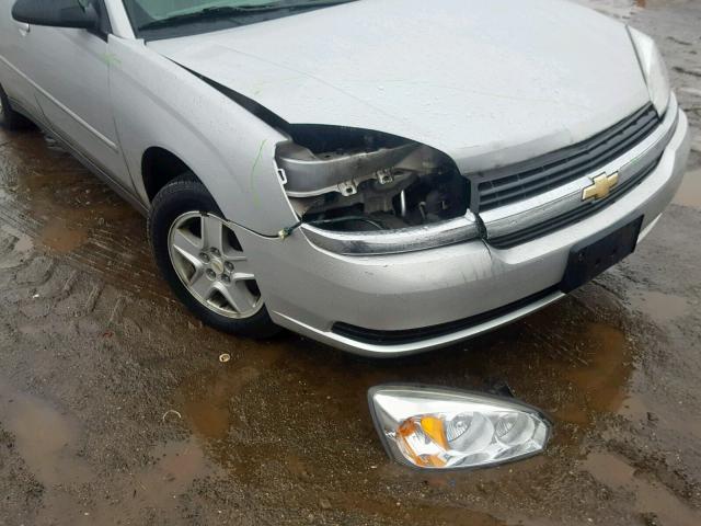 1G1ZT52855F243511 - 2005 CHEVROLET MALIBU LS SILVER photo 9