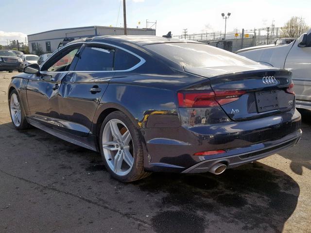 WAUFNCF56JA081482 - 2018 AUDI A5 PRESTIG BLUE photo 3